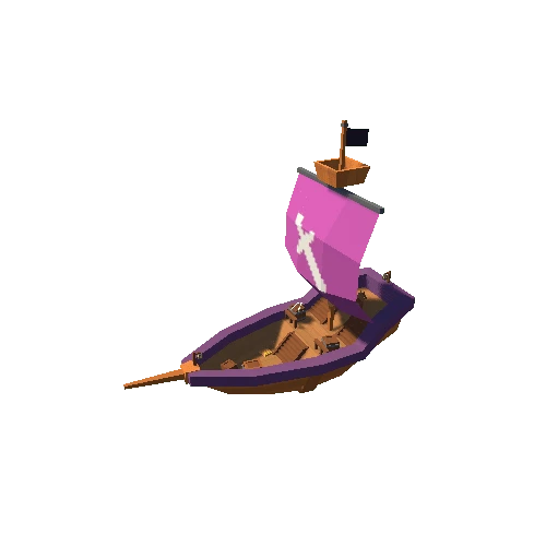 Pirate Ship 03 Sword A Purple